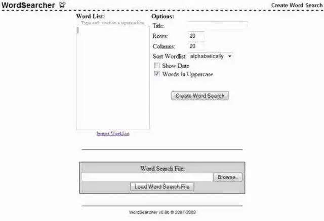 Download web tool or web app WordSearcher to run in Linux online