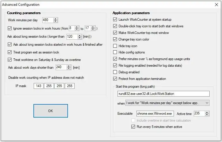 Download web tool or web app WorkCounter