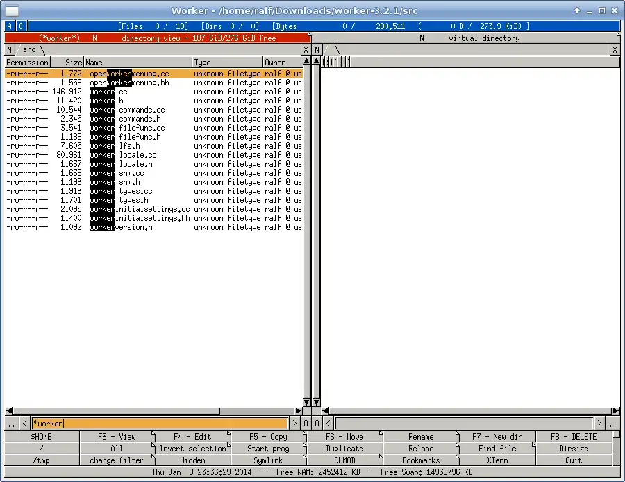 Web ツールまたは Web アプリ Worker File Manager をダウンロードする