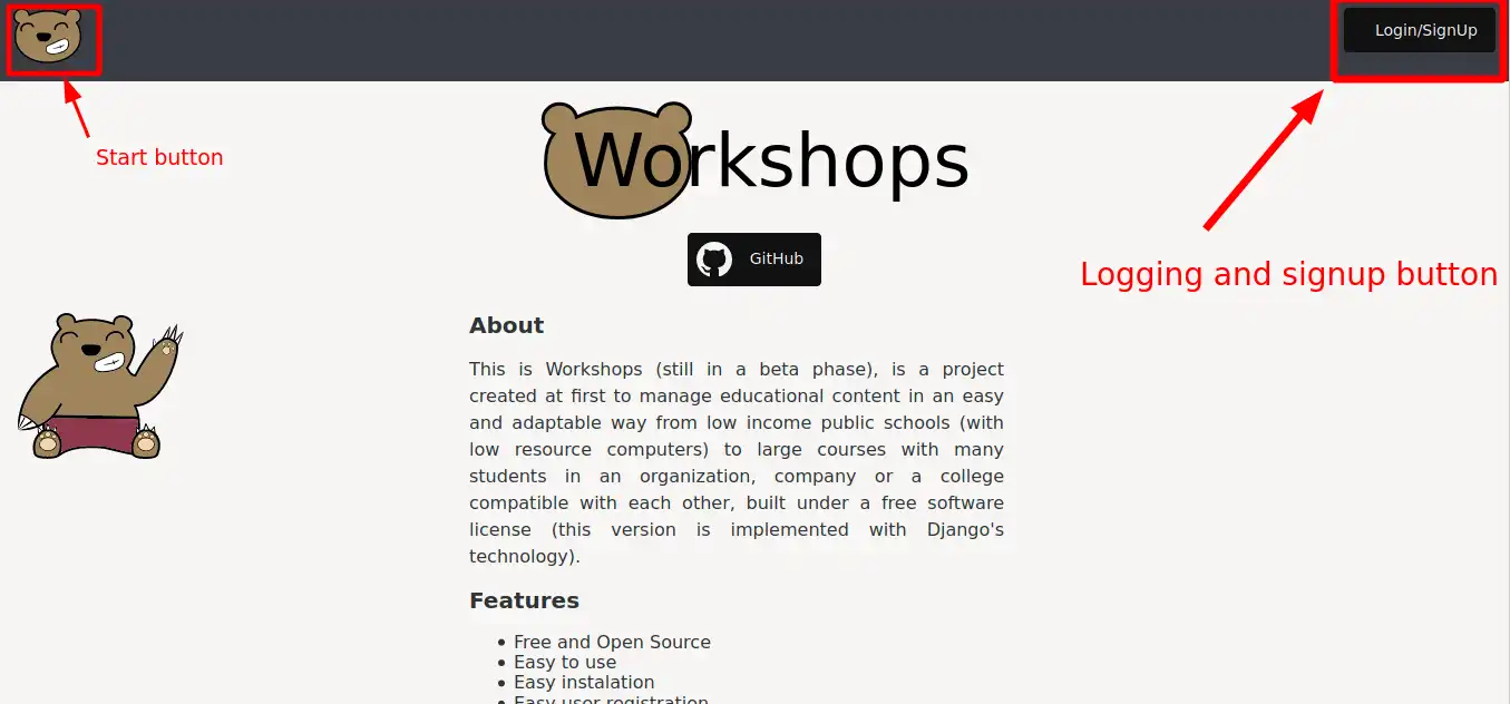 Download web tool or web app workshops_project