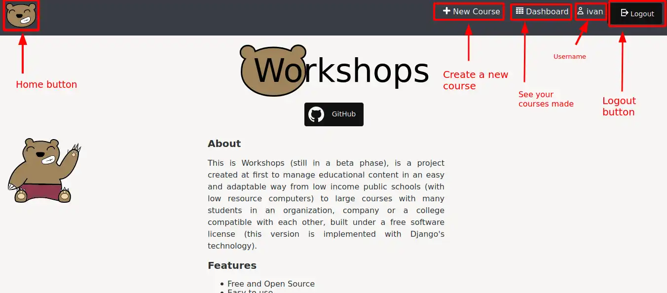 Завантажте веб-інструмент або веб-додаток workshops_project