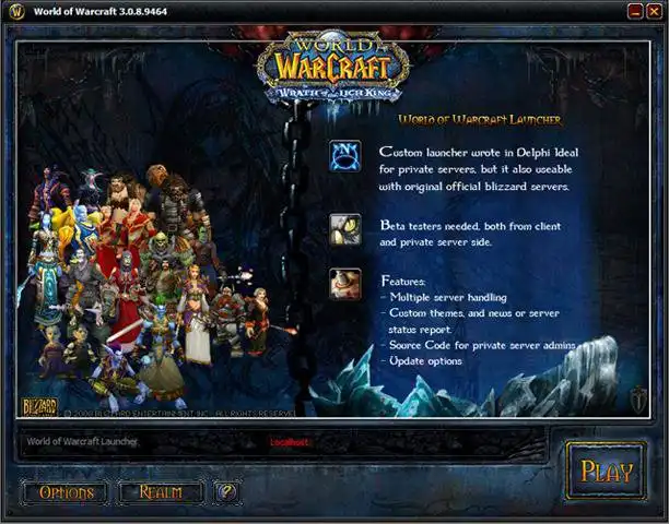 Download web tool or web app World of Warcraft Custom Launcher to run in Windows online over Linux online