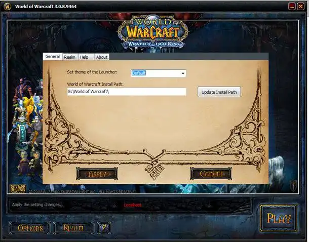 Download web tool or web app World of Warcraft Custom Launcher to run in Windows online over Linux online