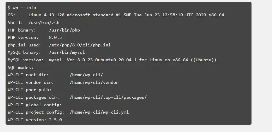Download web tool or web app wpCLI