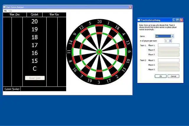 Download web tool or web app WpfDarts to run in Windows online over Linux online