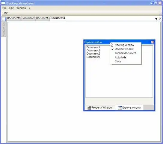 Unduh alat web atau aplikasi web WPF Docking Library