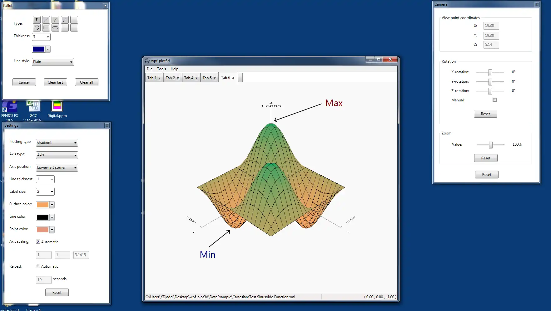 Unduh alat web atau aplikasi web wpf-plot3d