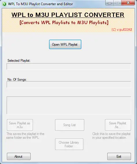 Baixe a ferramenta da web ou o aplicativo da web WPL To M3U Converter