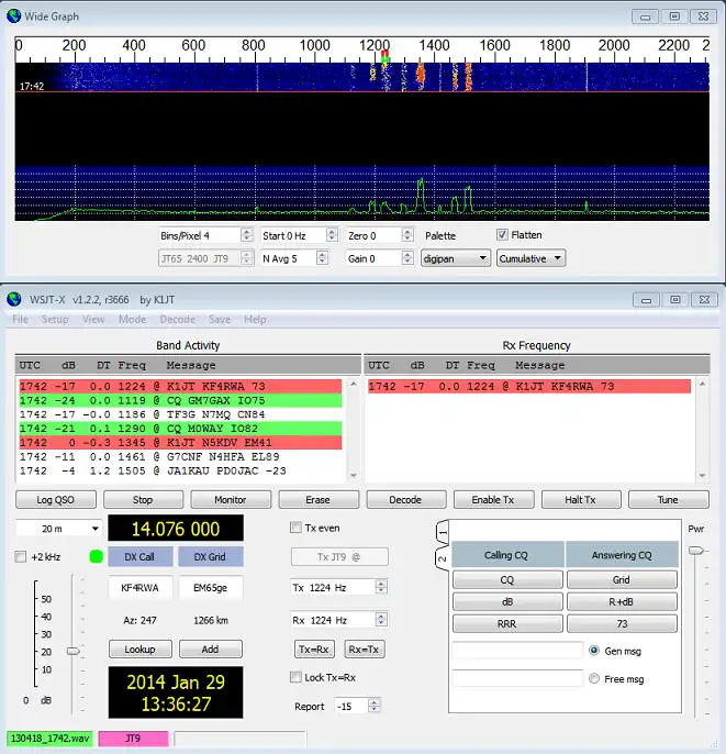 Download webtool of webapp WSJT