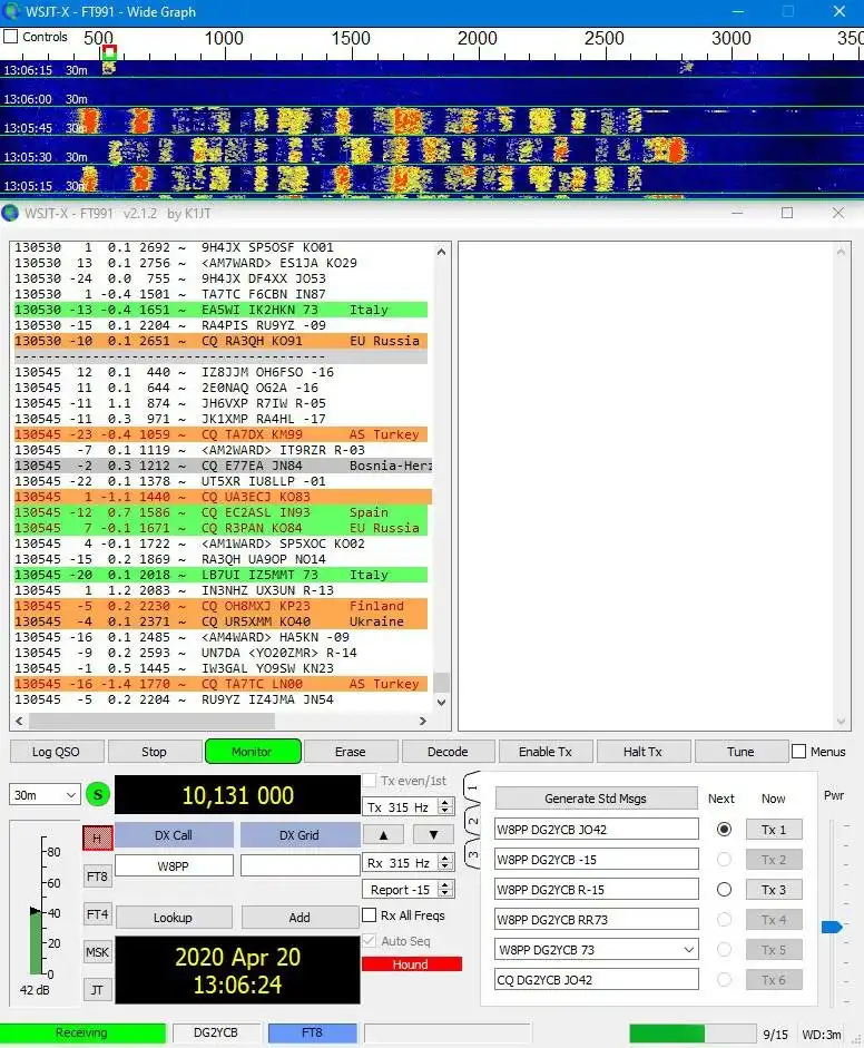 Scarica lo strumento web o l'app web wsjt-x_improved