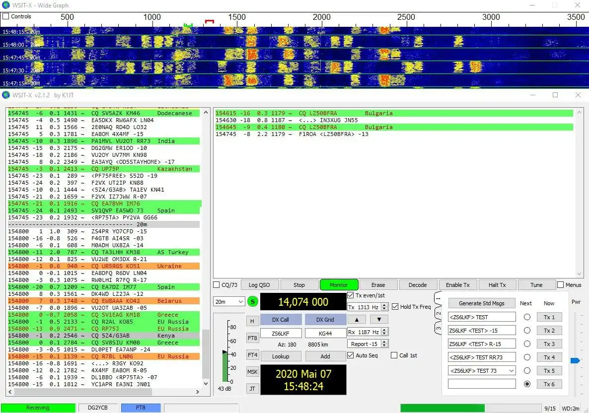 WebツールまたはWebアプリwsjt-x_improvedをダウンロードします