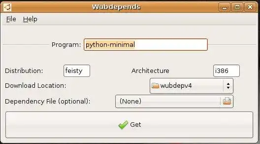 Download web tool or web app Wubdepends