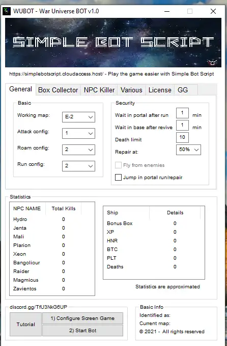 Download web tool or web app WUBOT