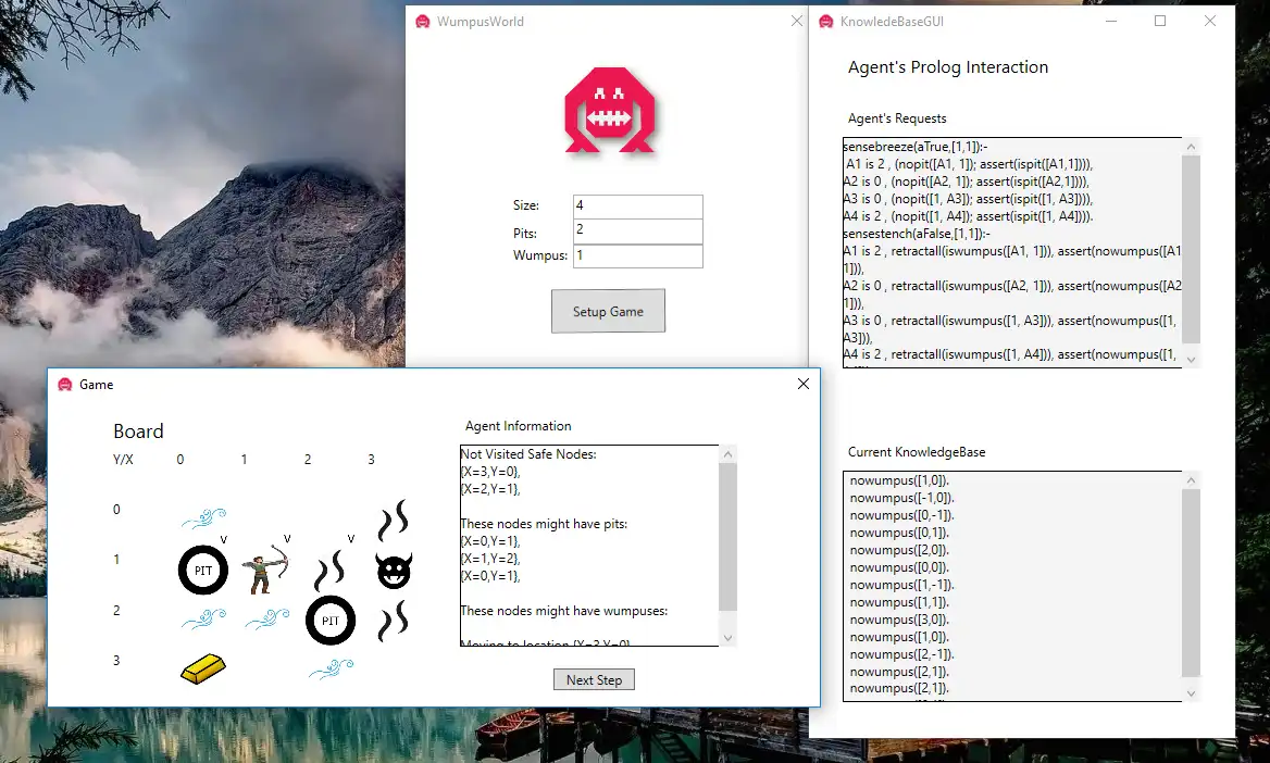 Download web tool or web app WumpusWorld-CSharp to run in Windows online over Linux online