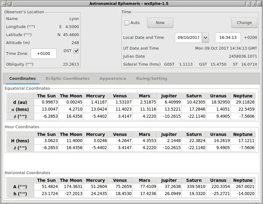 Download web tool or web app wxEphe