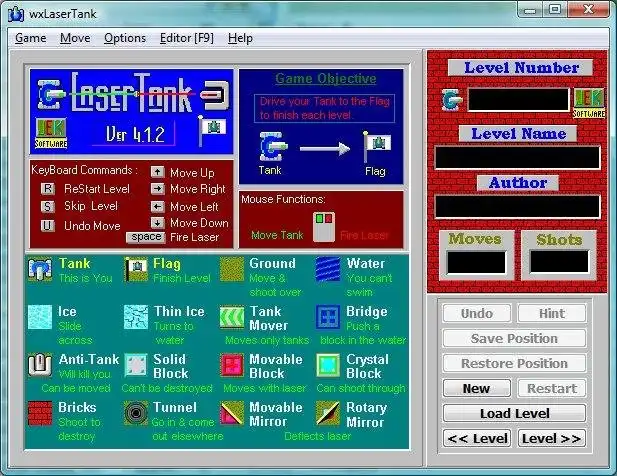 Download web tool or web app wxLaserTank