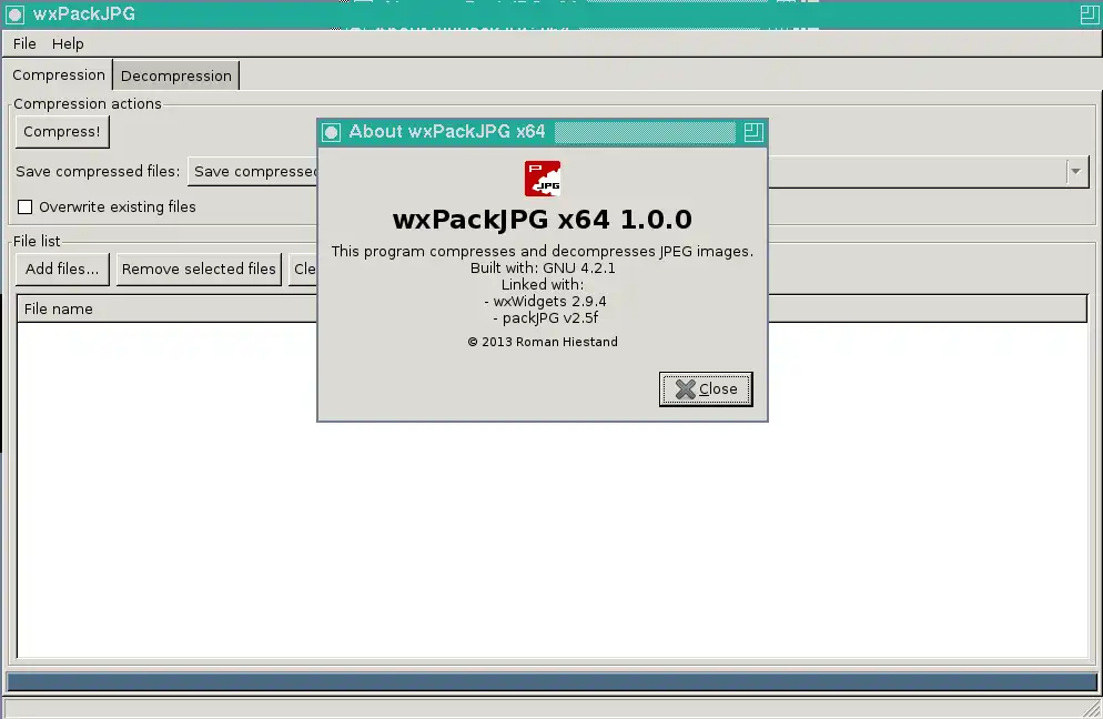 Web-Tool oder Web-App herunterladen wxPackJPG