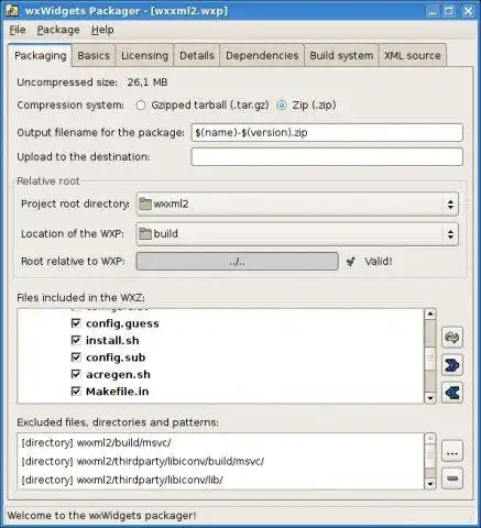 הורד כלי אינטרנט או אפליקציית אינטרנט wxWidgets Package Manager