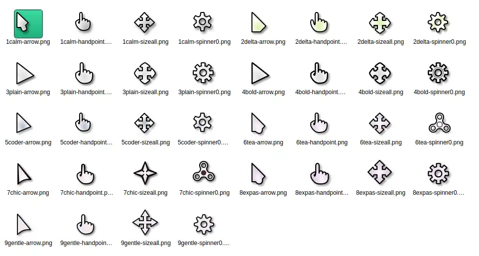 Download webtool of webapp X11-cursorthema's