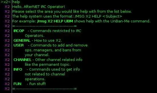 Download web tool or web app X2 IRC Channel and Oper Services