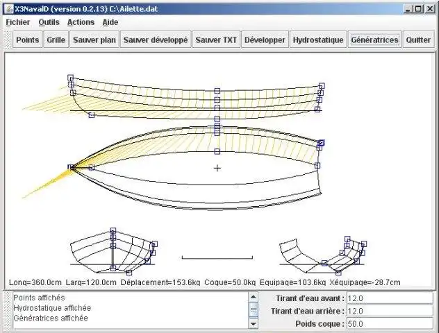 Download web tool or web app X3NavalD, boat design software