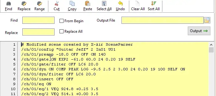 Unduh alat web atau aplikasi web X-Air Scene Parser