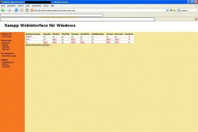 Download web tool or web app Xampp WI