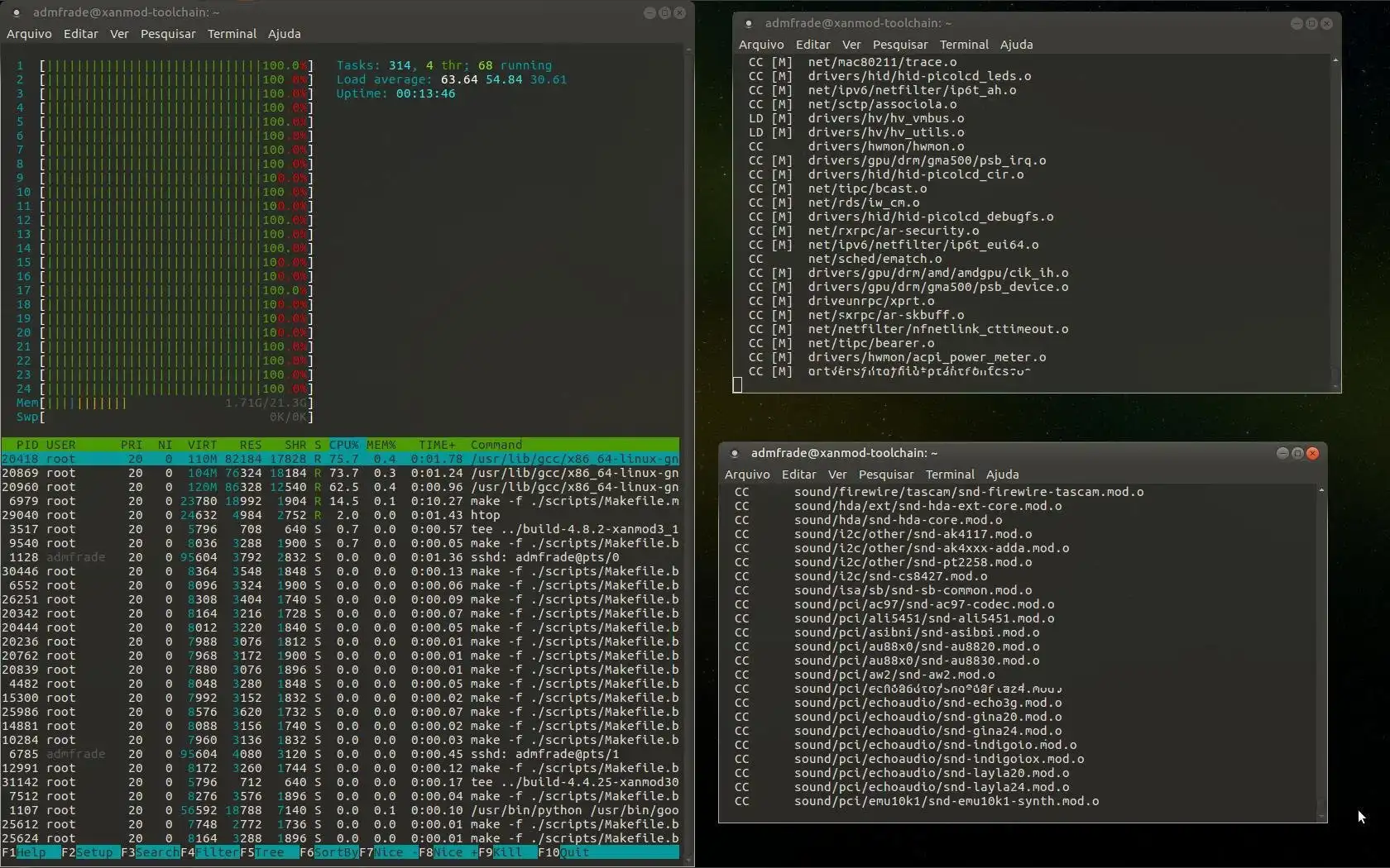 Web aracını veya web uygulamasını indirin XanMod Kernel