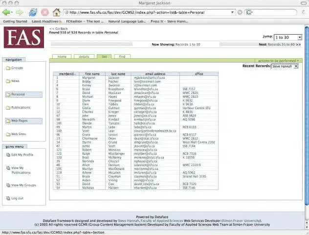 Download web tool or web app Xataface