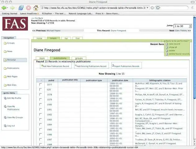 Download web tool or web app Xataface