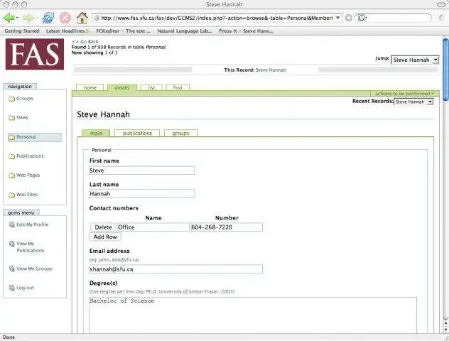 Download web tool or web app Xataface