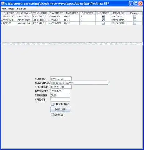 قم بتنزيل أداة الويب أو تطبيق الويب xBaseJ - xBase Engine لجافا