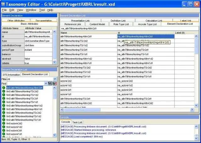 Baixar ferramenta ou aplicativo da web Gerador de taxonomia XBRL