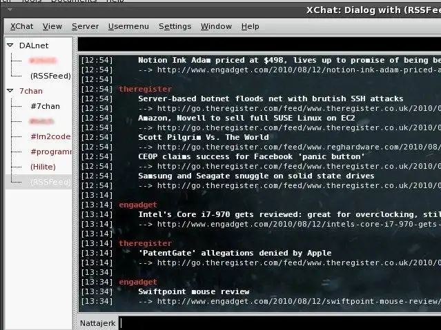 Descargue la herramienta web o la aplicación web Xchat RSS Grabber