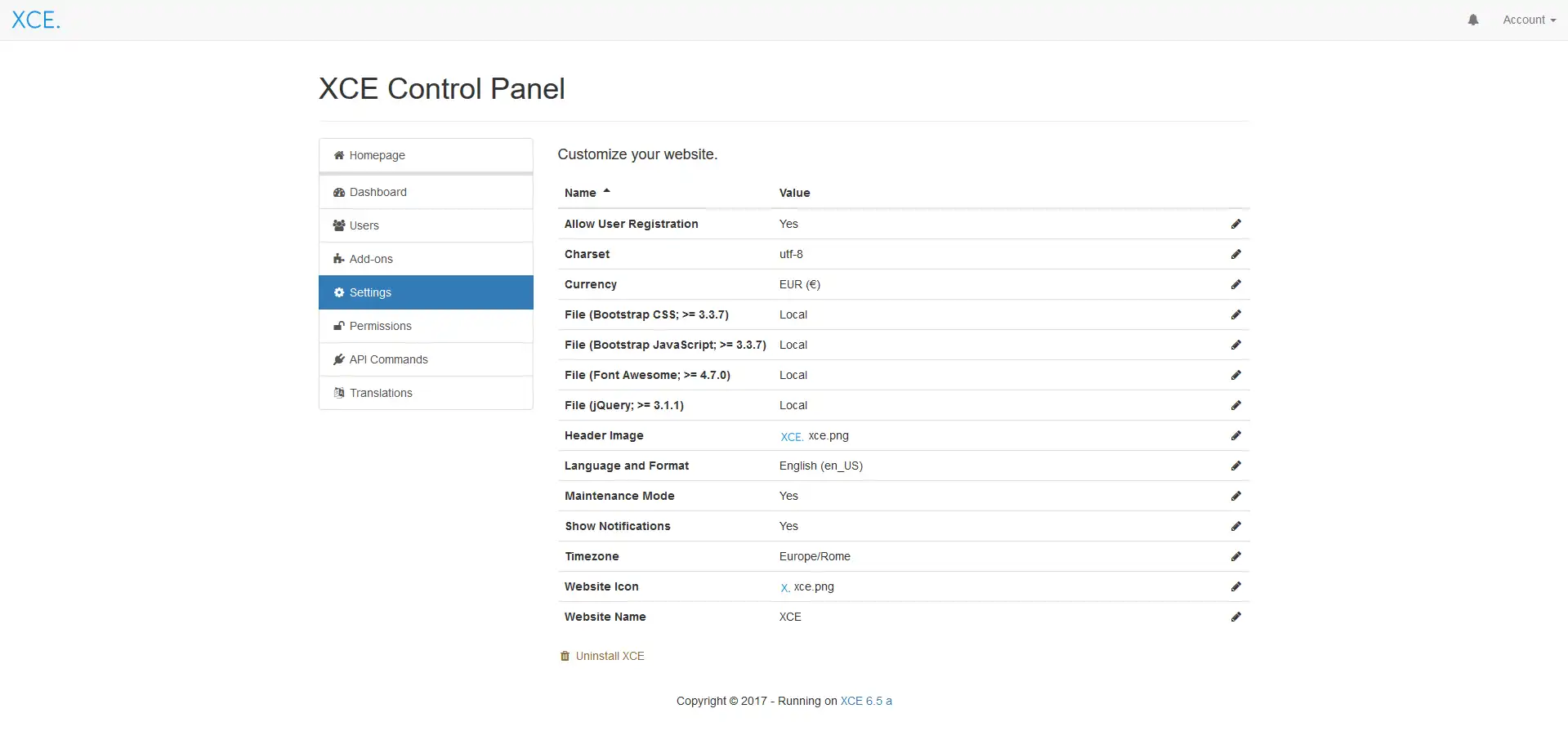 Download web tool or web app X CMS Engine