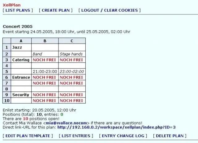 Download web tool or web app XellPlan