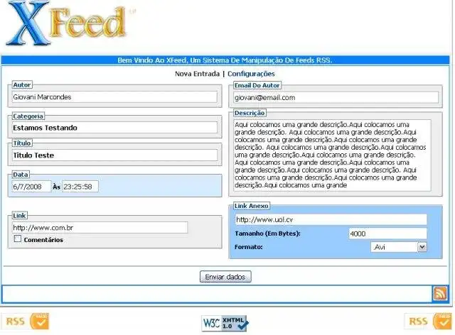 Download web tool or web app XFeed