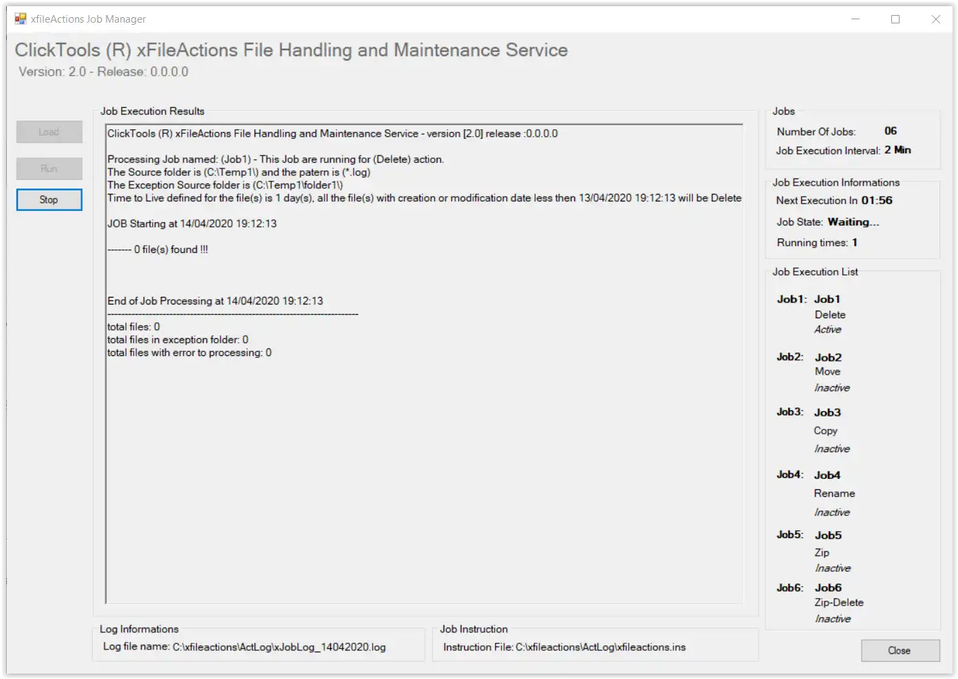 قم بتنزيل أداة الويب أو تطبيق الويب xfileActionsGUI