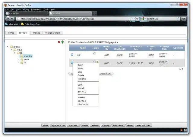 Download web tool or web app XFILES APEX Community Edition (XACE)