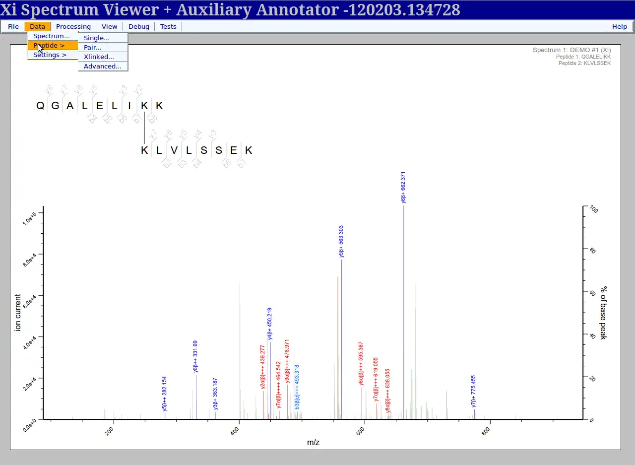 Download web tool or web app Xi Spectrum Viewer to run in Windows online over Linux online