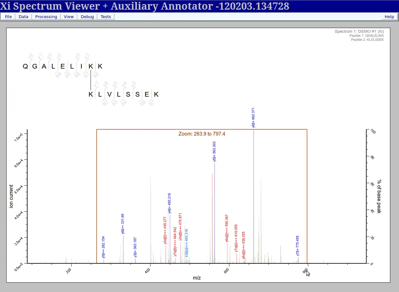 Download web tool or web app Xi Spectrum Viewer to run in Windows online over Linux online