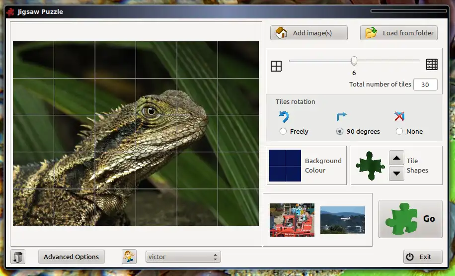 Download web tool or web app xjiggui - a jigsaw puzzle game to run in Linux online
