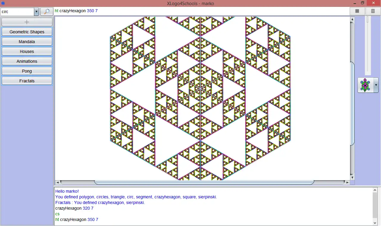 Mag-download ng web tool o web app Xlogo4Schools