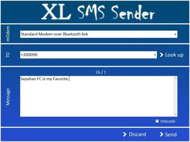 Download web tool or web app XL SMS Sender