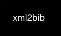 Führen Sie xml2bib im kostenlosen OnWorks-Hosting-Anbieter über Ubuntu Online, Fedora Online, Windows-Online-Emulator oder MAC OS-Online-Emulator aus