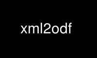 Запустите xml2odf в провайдере бесплатного хостинга OnWorks через Ubuntu Online, Fedora Online, онлайн-эмулятор Windows или онлайн-эмулятор MAC OS