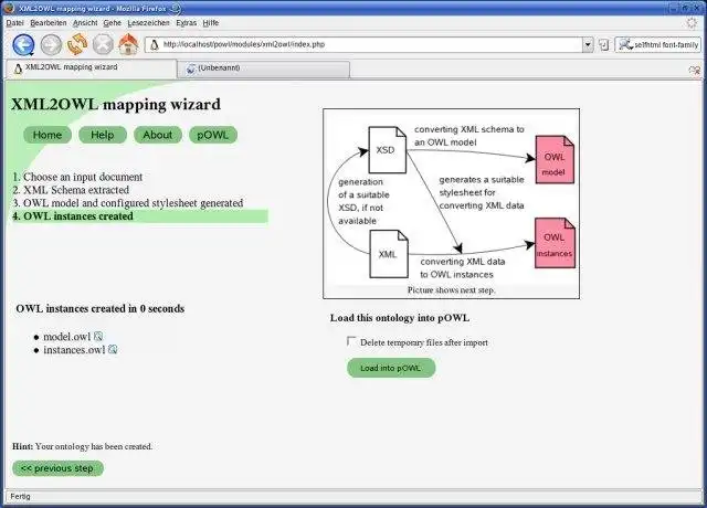 قم بتنزيل أداة الويب أو تطبيق الويب xml2owl