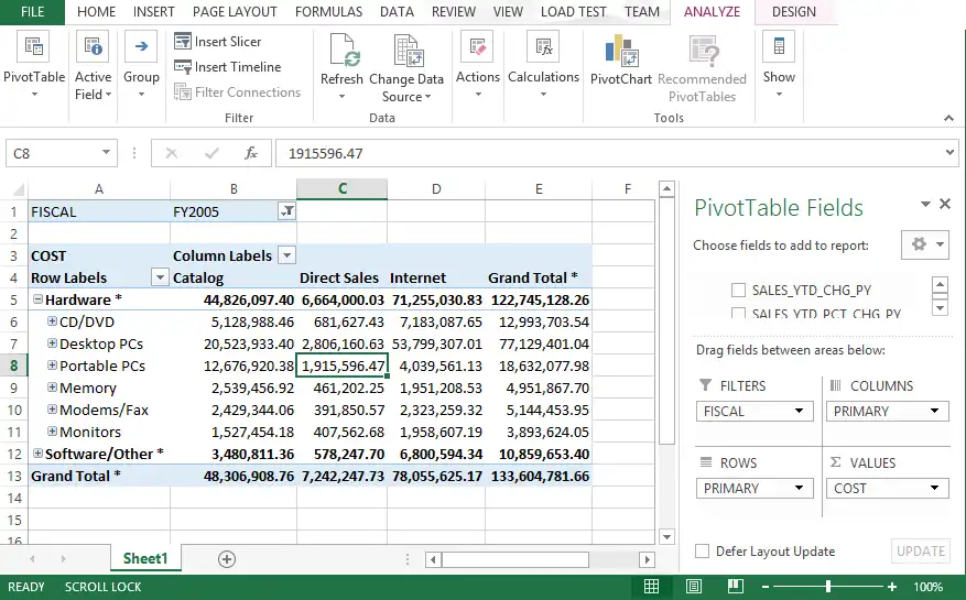 Download web tool or web app XMLA connect