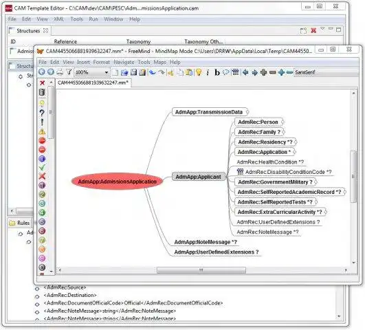 Mag-download ng web tool o web app XML Editor/Validator/Designer na may CAMV