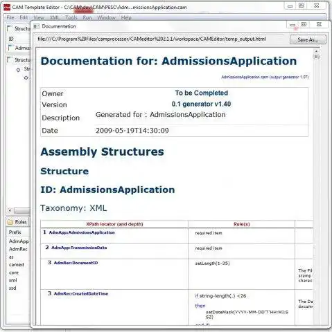 Download web tool or web app XML Editor/Validator/Designer with CAMV